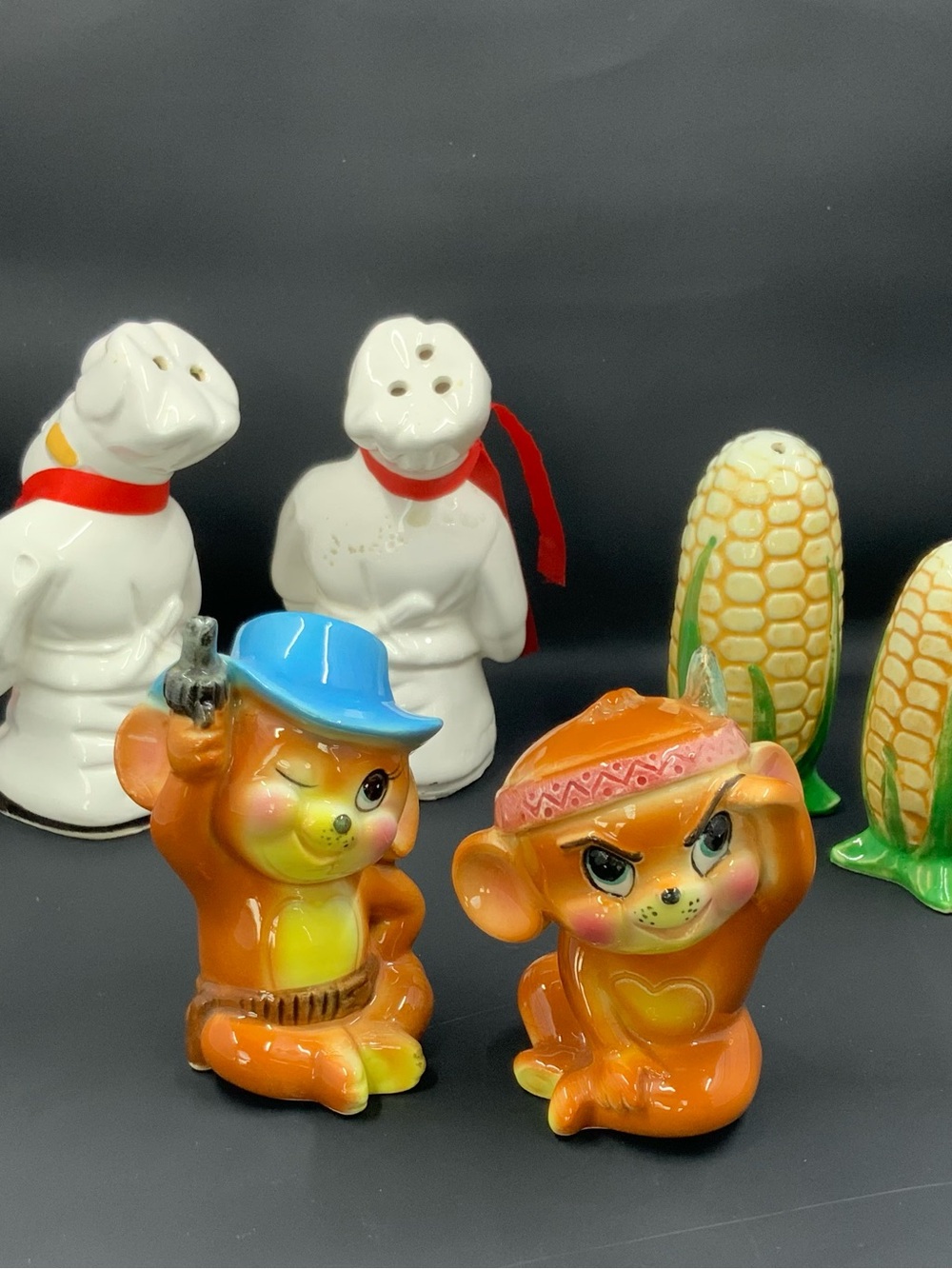 VINTAGE SALT AND PEPPER SHAKERS